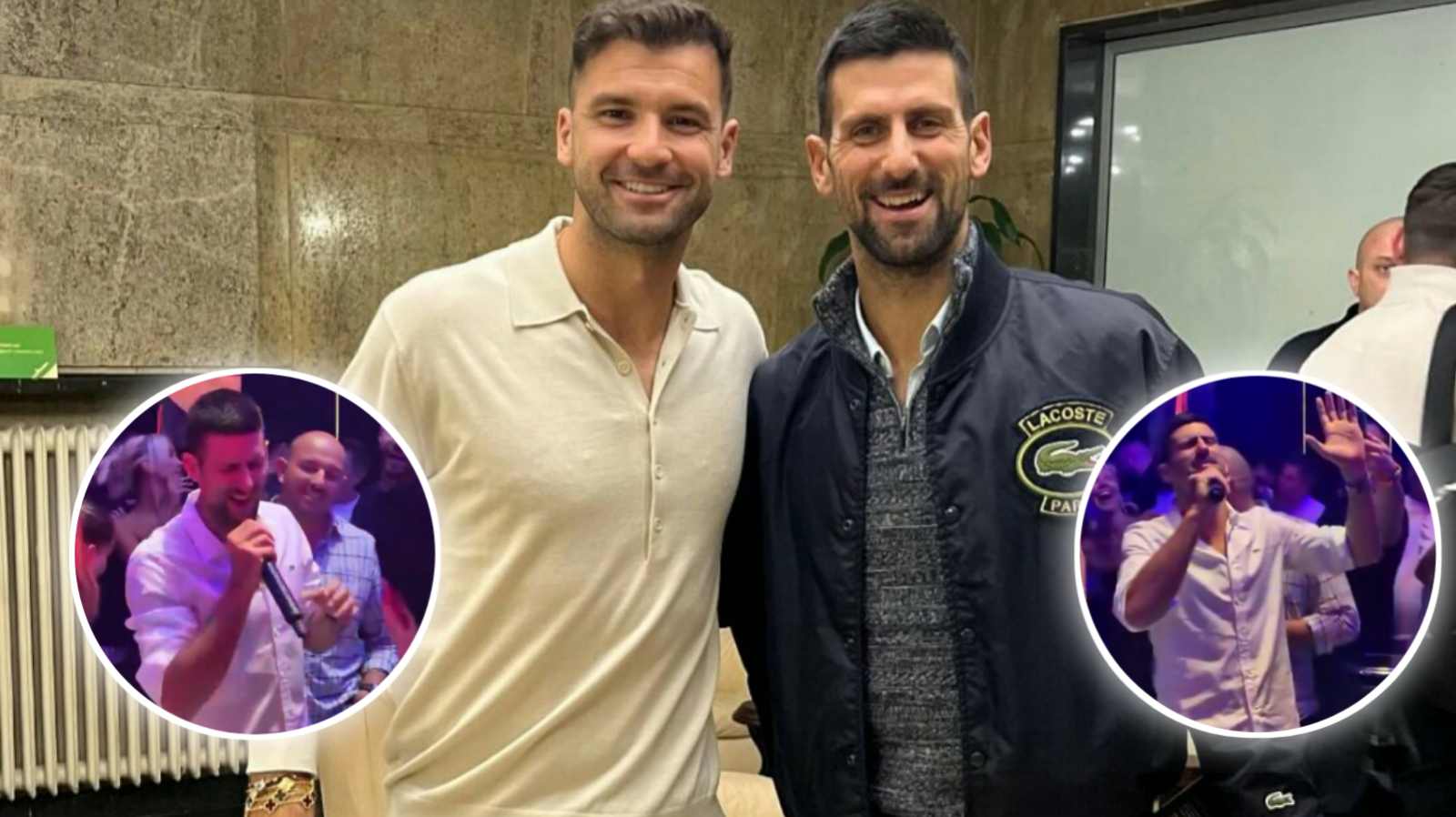 (Video) Novak Djokovic and Grigor Dimitrov sing and dance while partying together after exhibition match in Sofia