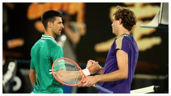 Novak Djokovic and Taylor Fritz