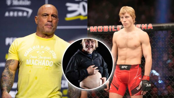 Joe Rogan concerned over Paddy Pimblett's eating disorder after 40 pound weight gain (via Imago)