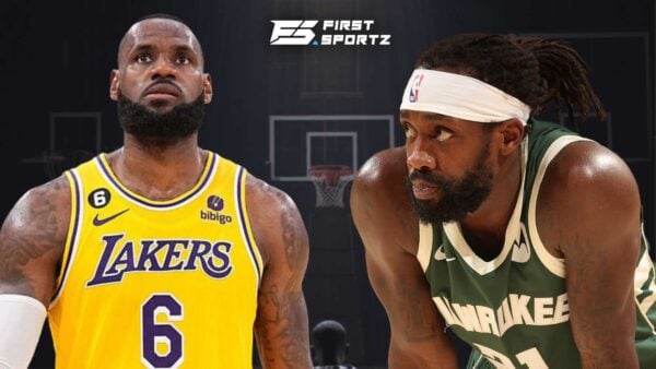 Patrick Beverley and LeBron James