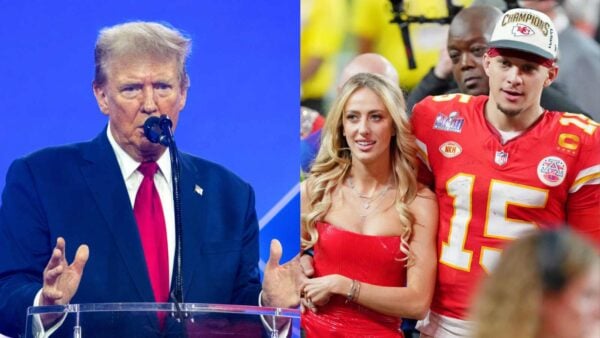 Patrick Mahomes brushes off Donald Trump endorsement rumors like wife Brittany Mahomes while Taylor Swift endorses Kamala Harris