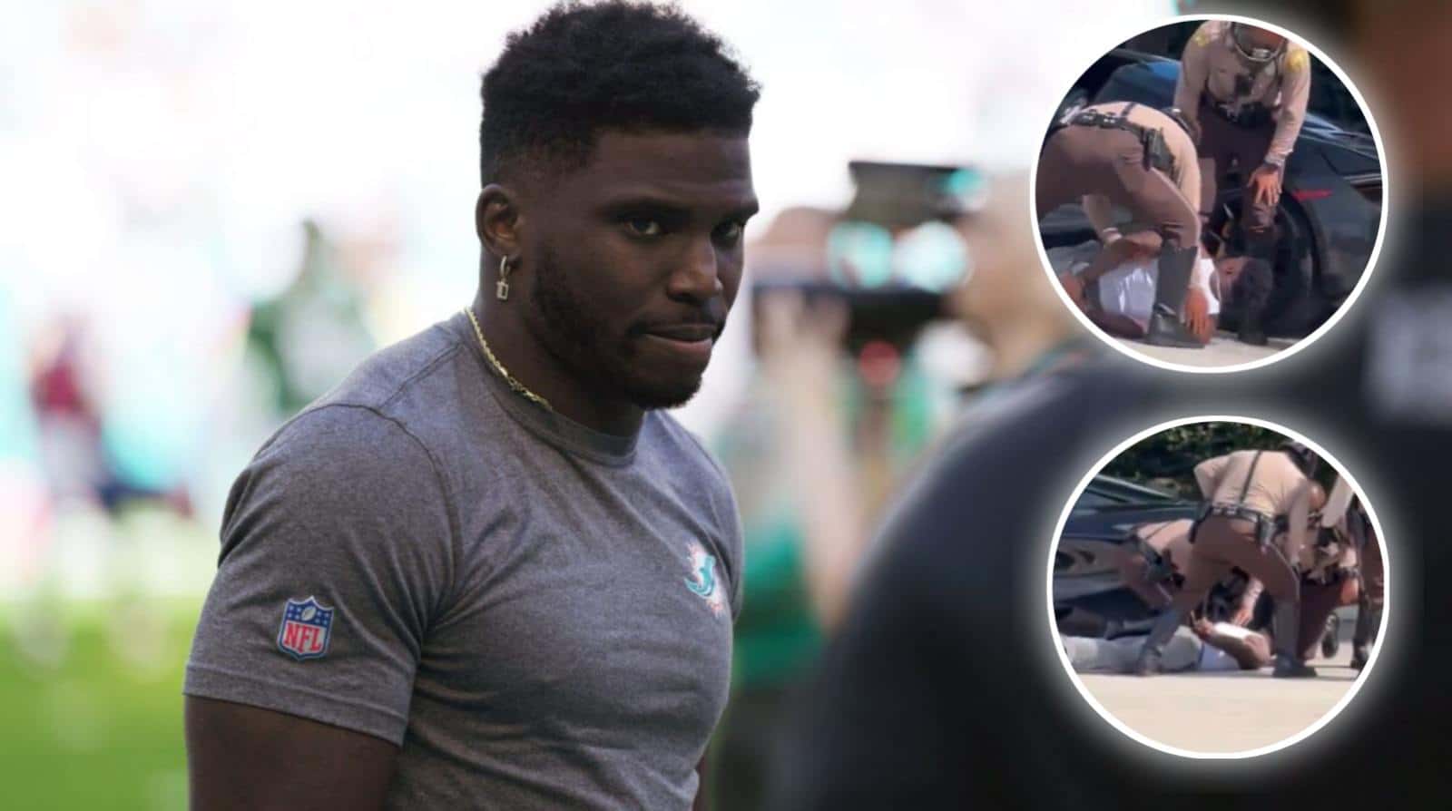 Police arrest Tyreek Hill before Dolphins’ season-opener by pinning him brutally on road