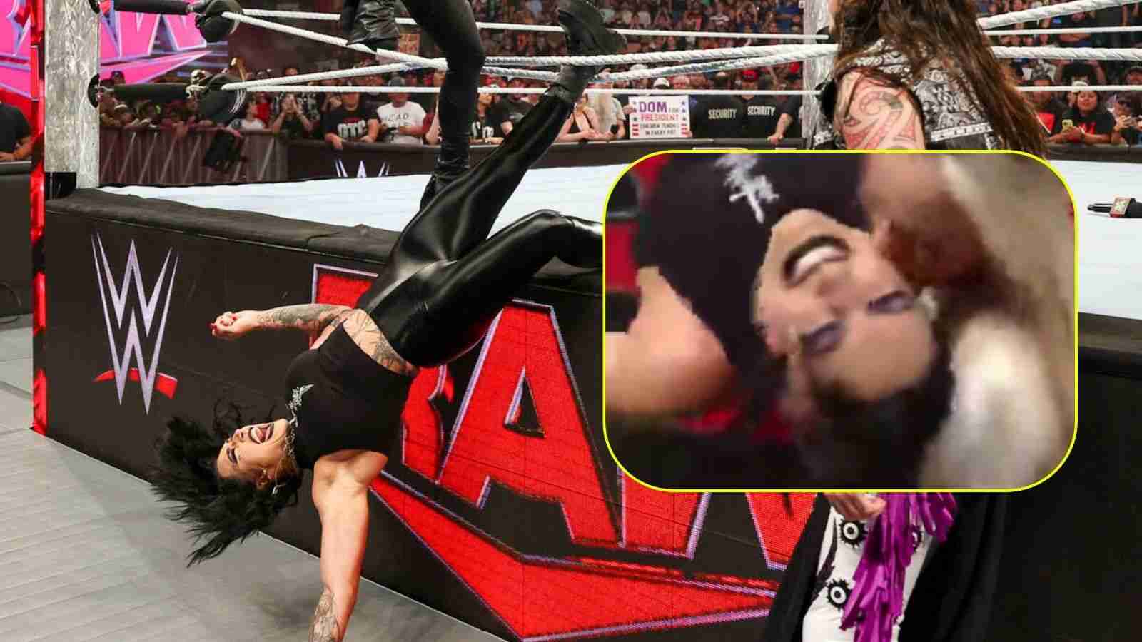 Video: Current WWE champion forcefully kisses tied-up Rhea Ripley on Raw