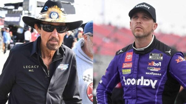 Richard Petty and Denny Hamlin