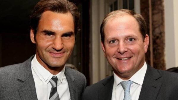 Roger Federer and Tony Godsick