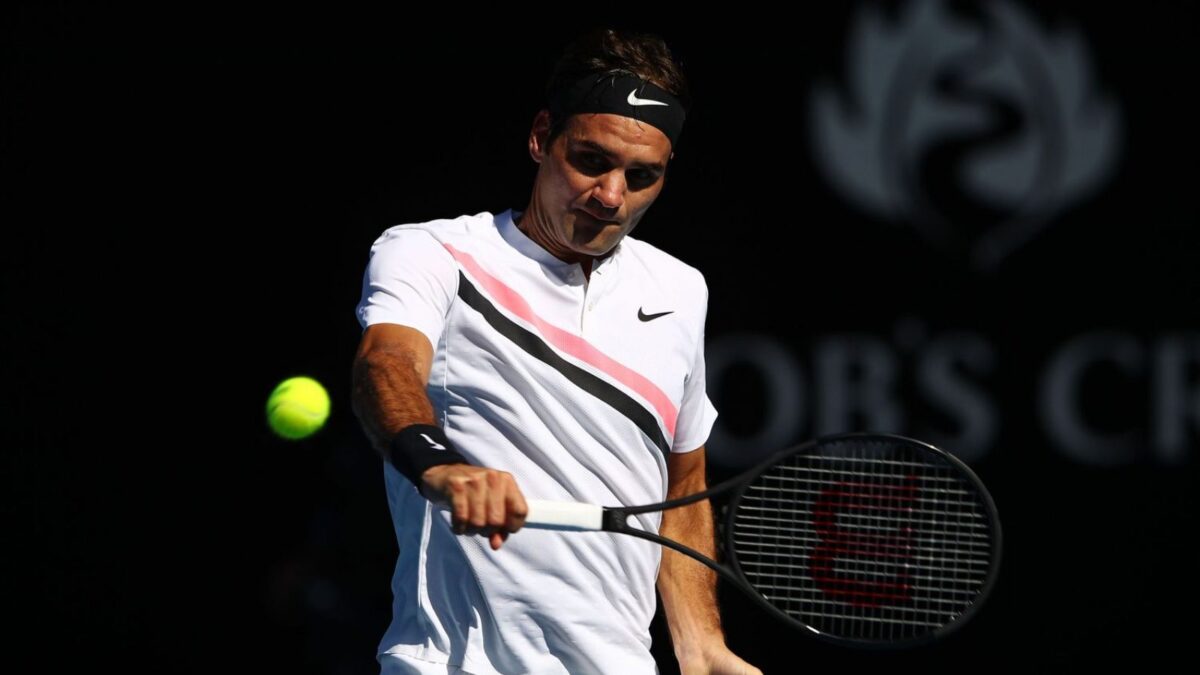 Roger Federer one handed backhand