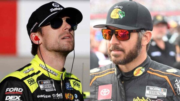 Ryan Blaney and Martin Truex Jr.