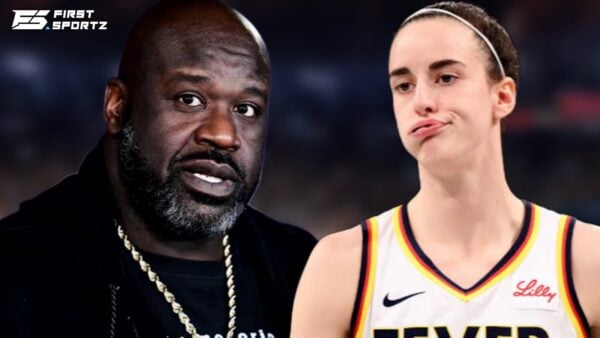 Shaquille O’Neal and Caitlin Clark