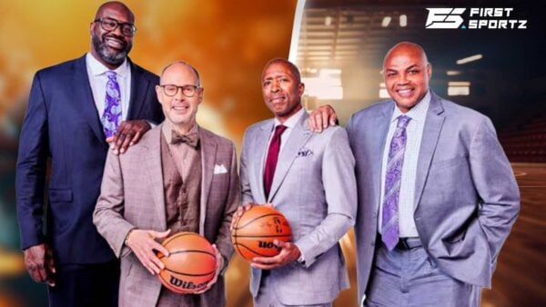 Shaquille O’Neal and Inside the NBA crew