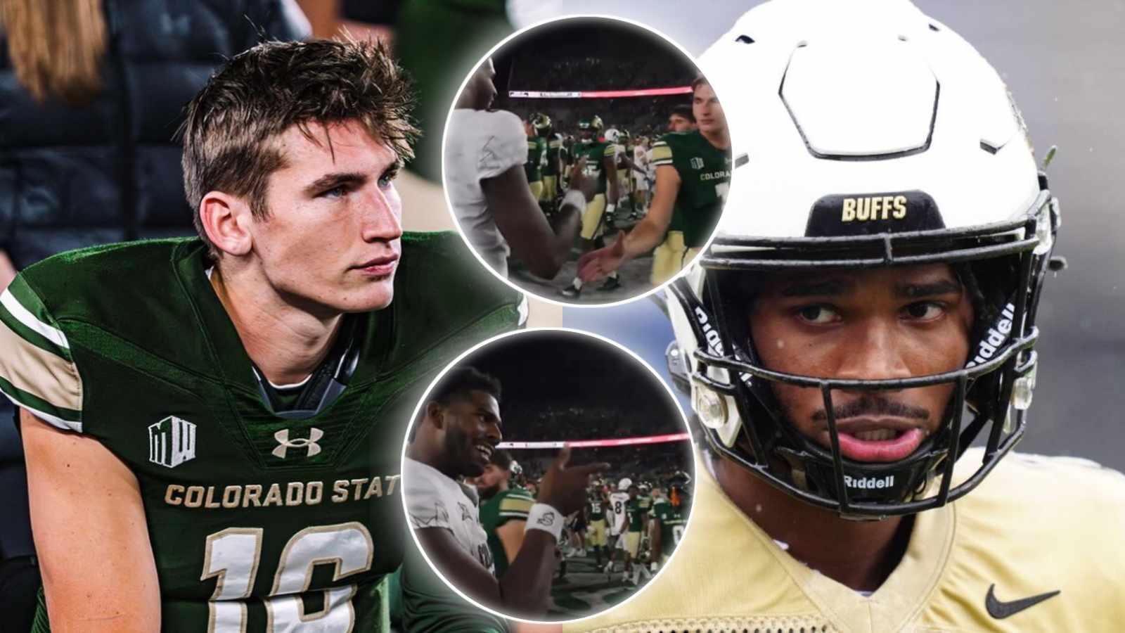 (Video) ‘Arrogant’ Shedeur Sanders refused to shake hands with CSU QB Brayden Fowler-Nicolosi during their heated post game interaction