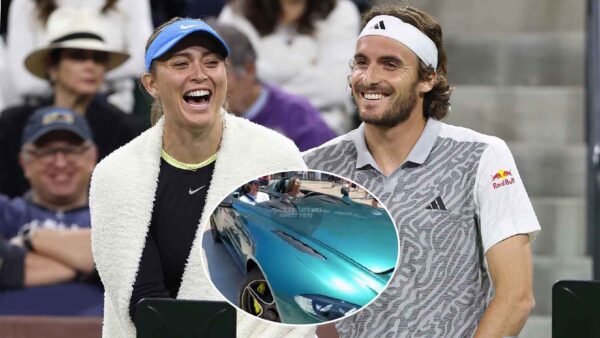 Stefanos-Tsitsipas-Paula-Badosa-Aston-Martin