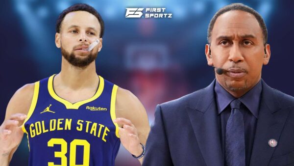 Stephen A Smith and Stephen Curry