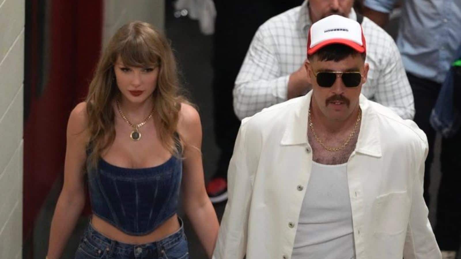 “We have a wedding” – Taylor Swift and Travis Kelce holding hands after Chiefs NFL season opener wins fans’ hearts