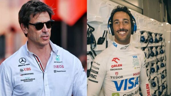 Toto Wolff and Daniel Ricciardo