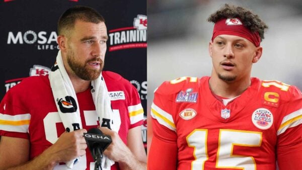 Travis Kelce and Patrick Mahomes