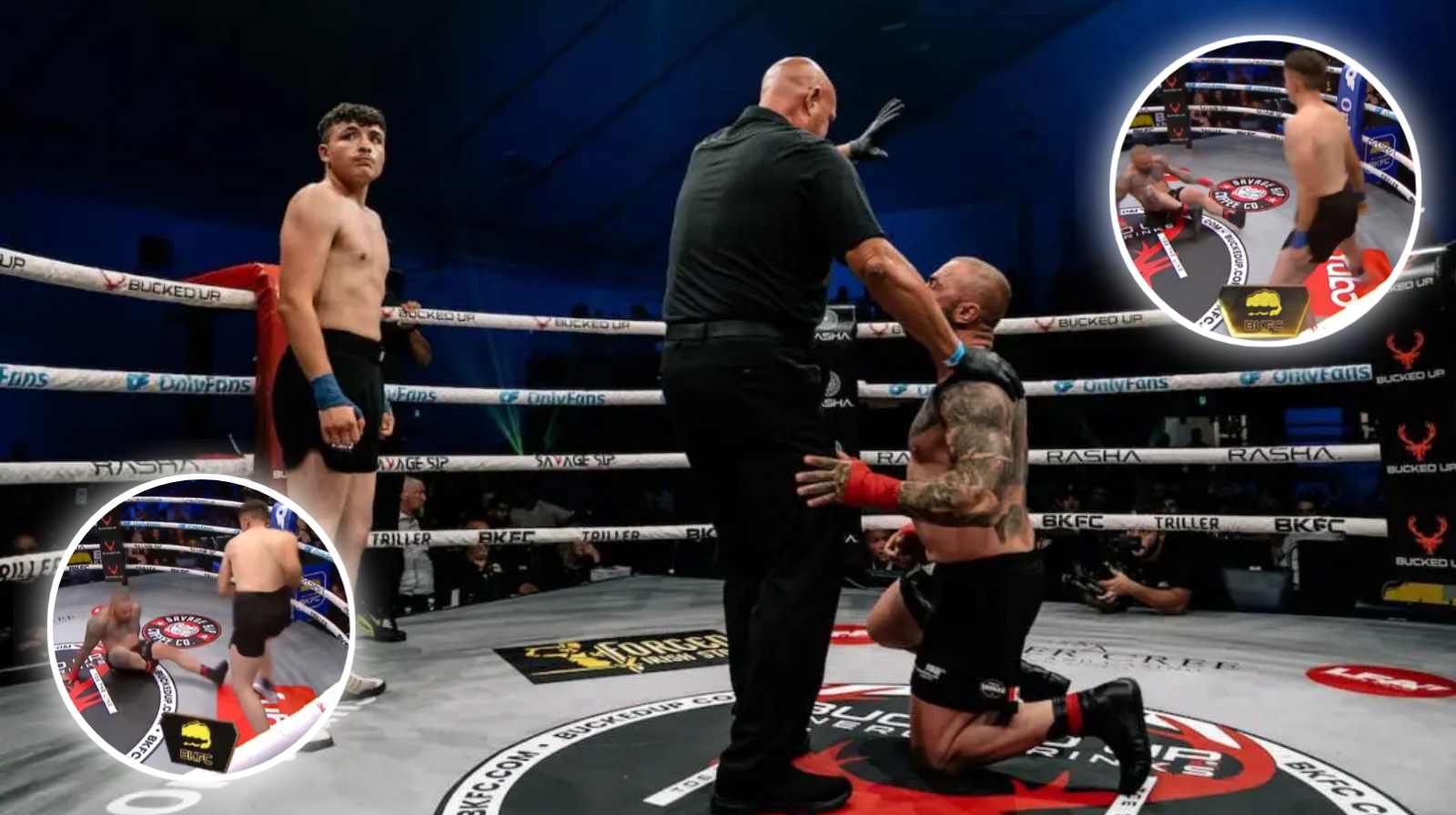 VIDEO: Bare knuckle fighter SNAPS ankle mid-fight and casually walks it off; fans in shock