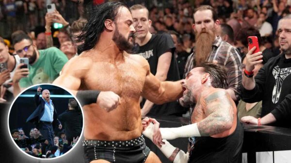 Triple H, Drew McIntyre, and CM Punk