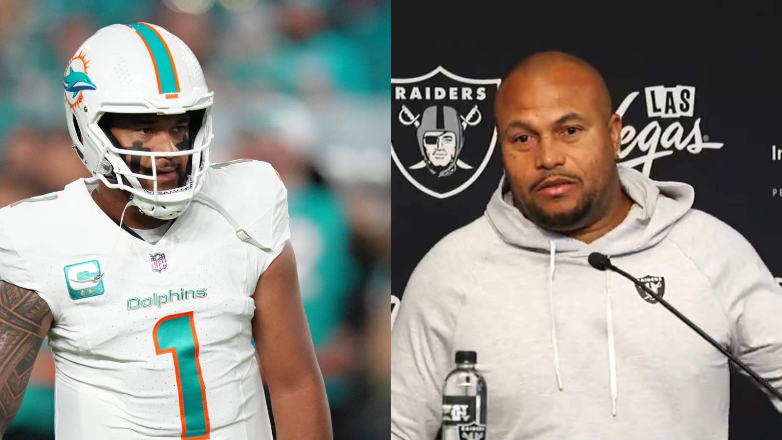 “It’s not worth it!” Raiders HC Antonio Pierce, with a straight face, tells Tua Tagovailoa to retire from NFL