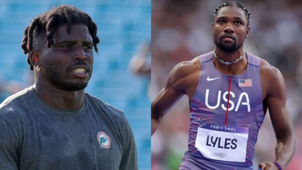 Tyreek Hill and Noah Lyles