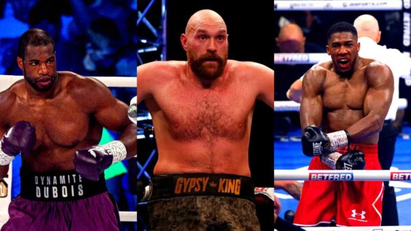 Tyson Fury reacts to Daniel Dubois vs. Anthony Joshua