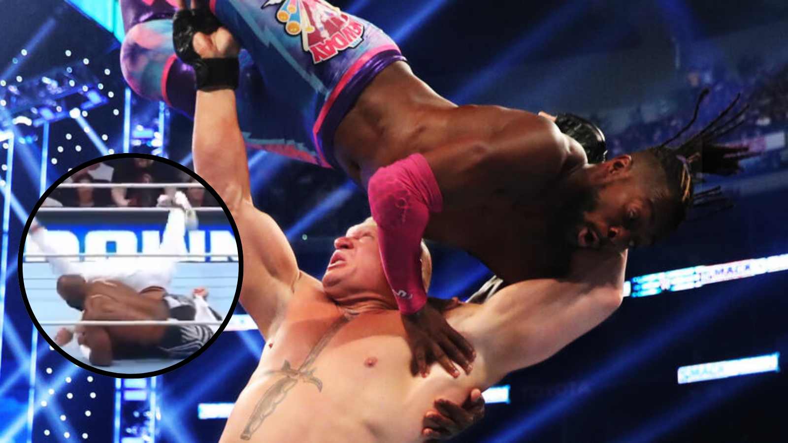 “I got flashbacks to Brock vs Kofi”- WWE Universe hysterical after 34-year-old star suffers humiliating defeat in return match on SmackDown