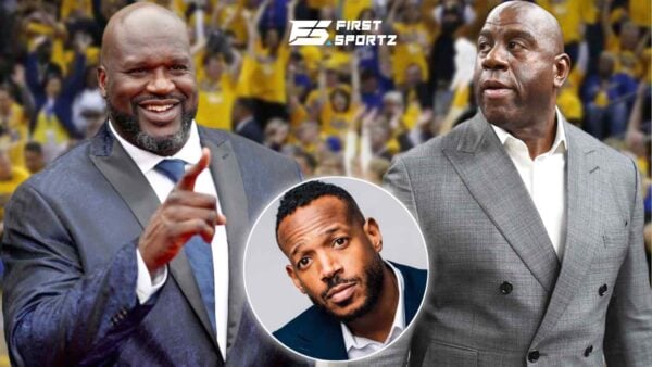 While on Shaquille O'Neal's podcast Marlon Wayans jokes about NBA legend Magic Johnson's billions