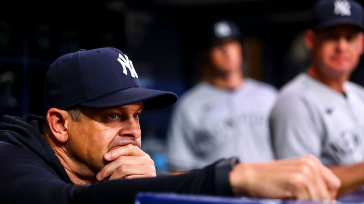 Aaron Boone with Yankees