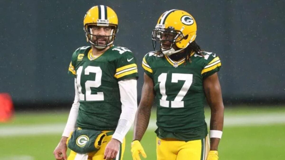 Aaron Rodgers and Davante Adams