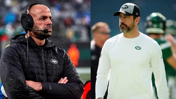 New York Jets head coach Robert Saleh and Aaron Rodgers were never buddies