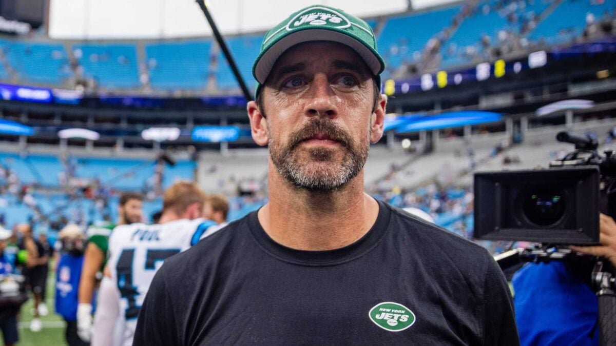 Aaron Rodgers injury update. Did the Jets quarterback suffer an ankle sprain in the 17-23 loss to the Vikings?