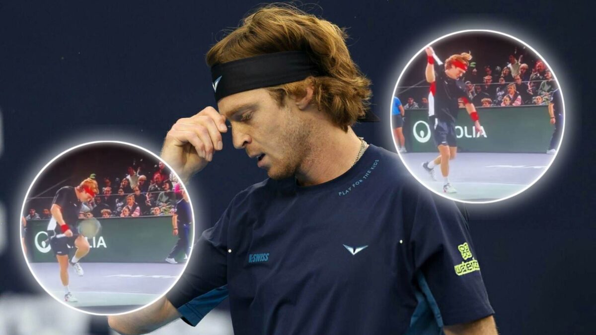 Andrey Rublev lost his cool during Paris Masters match