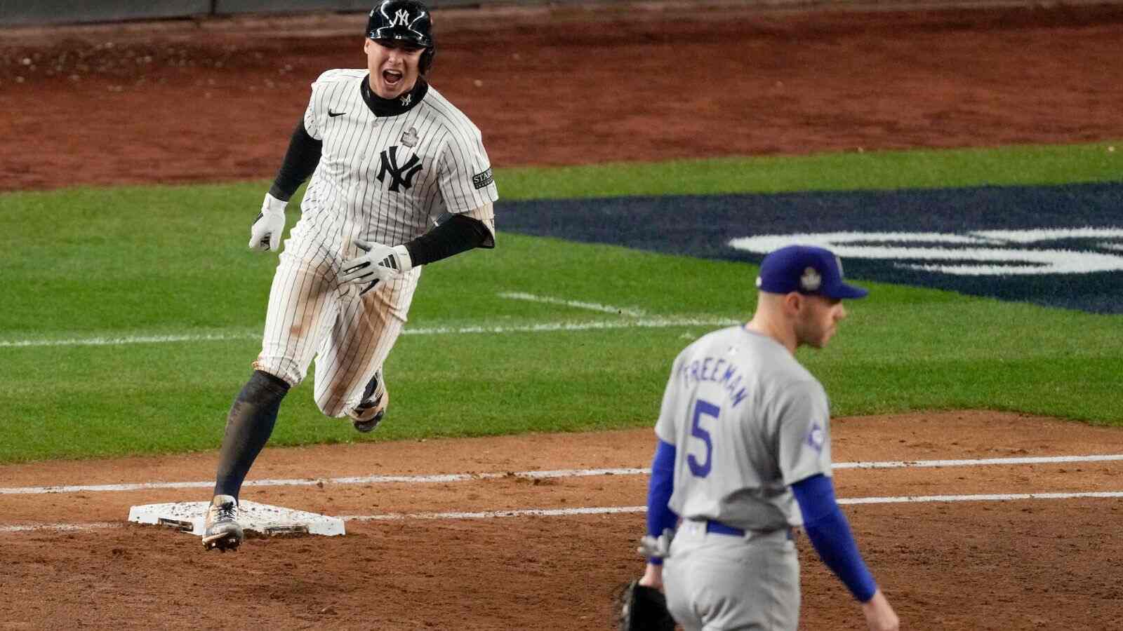 “Dodgers gonna get reverse swept” – Fans react as Yankees avoid World Series sweep with 11-4 win in Game 4 against Dodgers