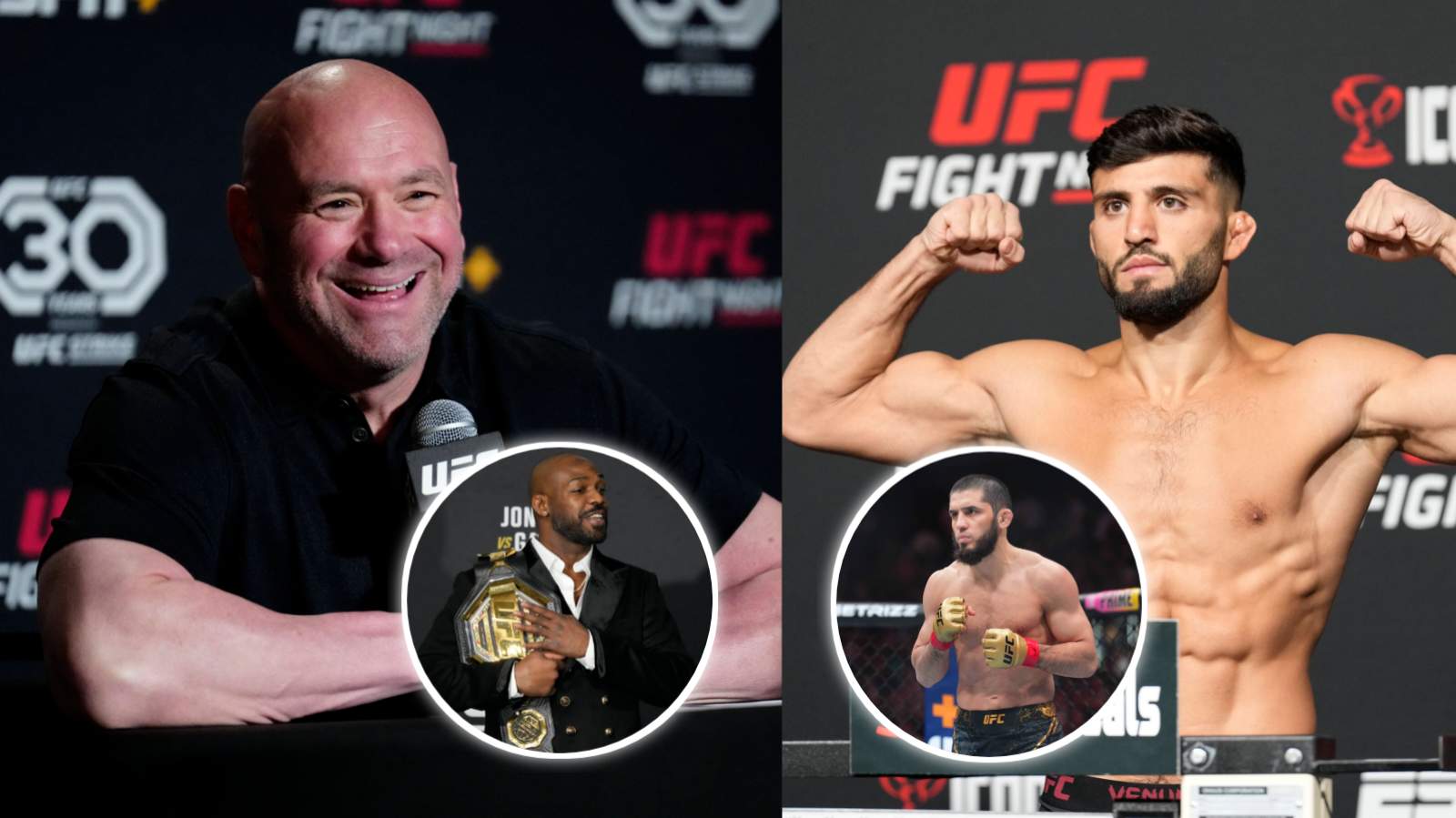 Islam Makhachev’s arch-rival backs Dana White in P4P ranking debate featuring Jon Jones