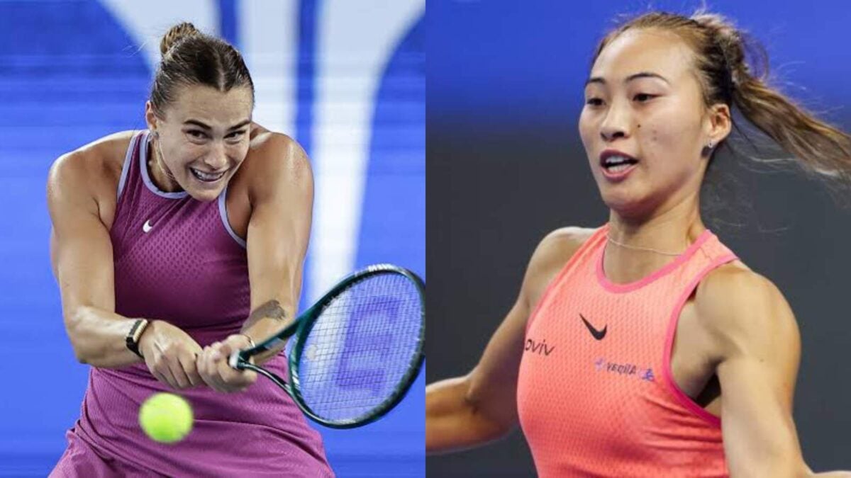 Aryna Sabalenka and Qinwen Zheng (via Independent/Tennis Majors)