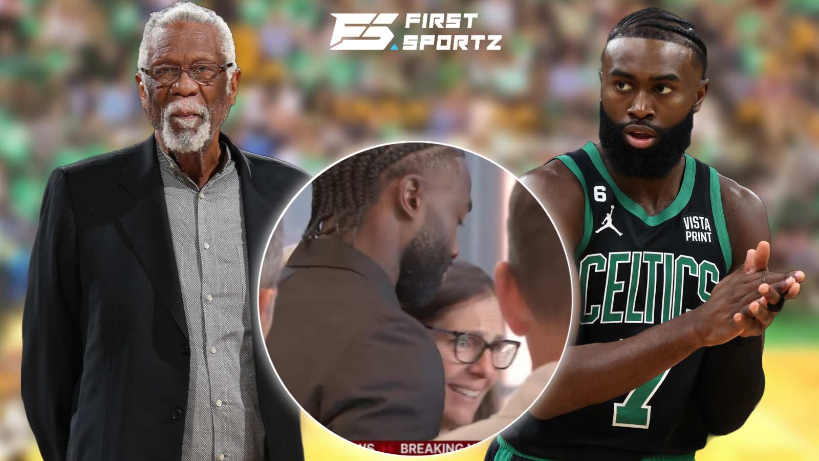 (Video) Bill Russell’s weeping widow embraces Jaylen Brown as Boston tribute Celtics legend