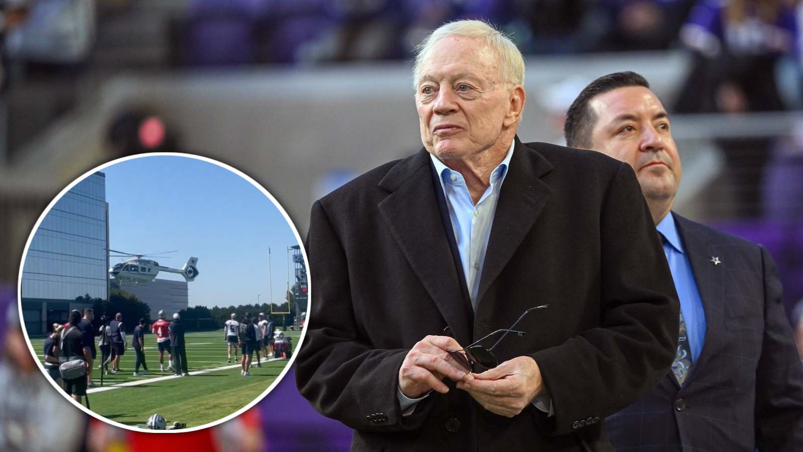 “We didn’t have enough money for Derrick Henry” – Jerry Jones using a helicopter as transport to Cowboys practice makes fans angry