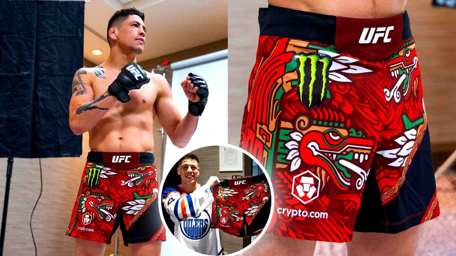 (Video) Former Mexican champ Brandon Moreno gets custom shorts before UFC Edmonton