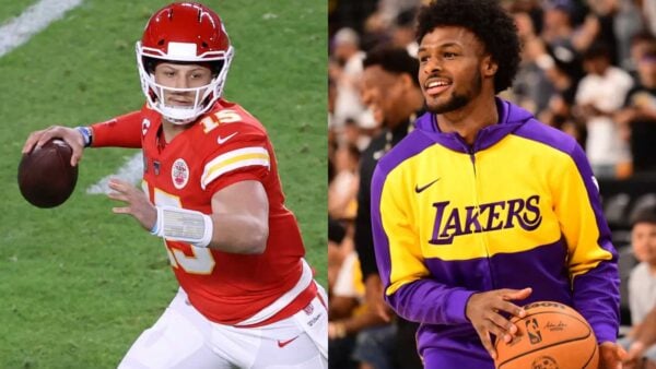 Bronny James and Patrick Mahomes