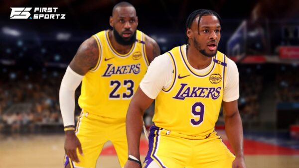 Bronny James and father LeBron James played together in Los Angeles Lakers win