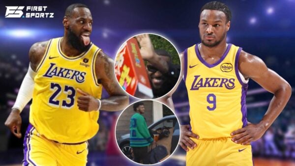 Bronny James endured some hazing from father and Los Angeles Lakers teammate LeBron James