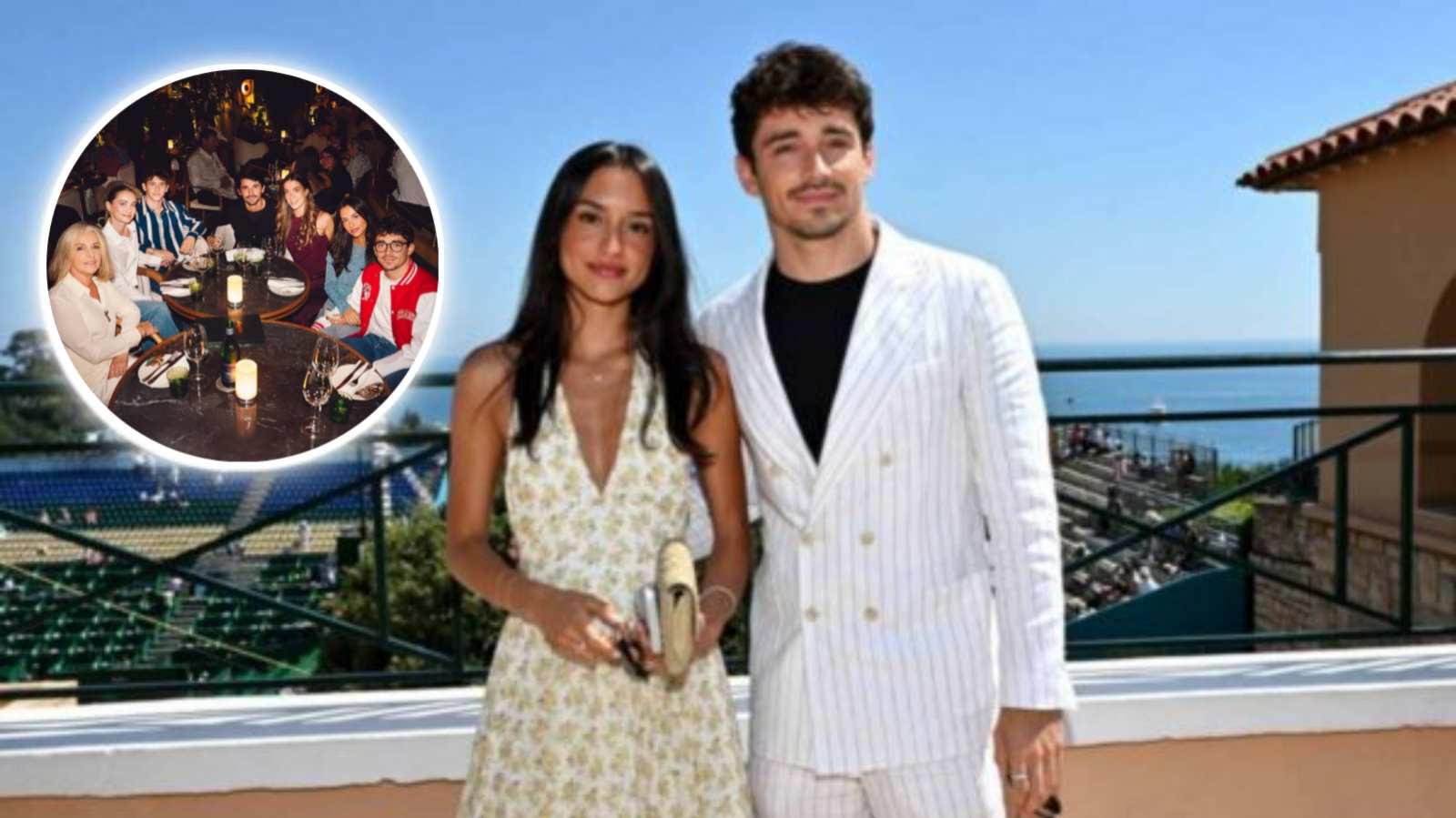 Charles Leclerc and Girlfriend Alexandra Saint Mleux celebrate brother’s engagement in Monaco