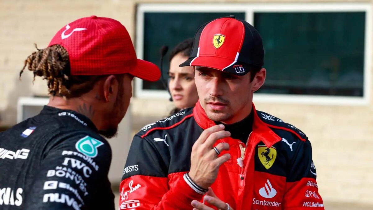 Lewis Hamilton and Charles Leclerc (Via IMAGO)