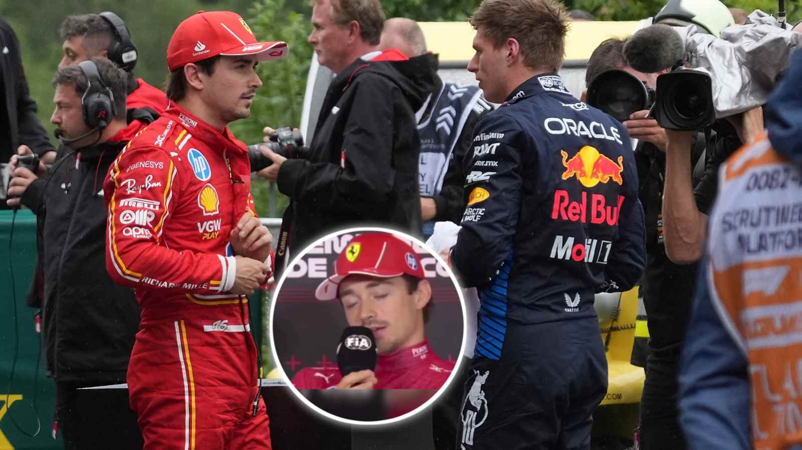 (Video) “I don’t want to join Max Verstappen!” Charles Leclerc instantly regrets dropping the F-bomb after Mexican GP