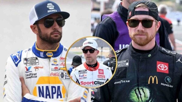 Chase Elliott, Denny Hamlin and Tyler Reddick