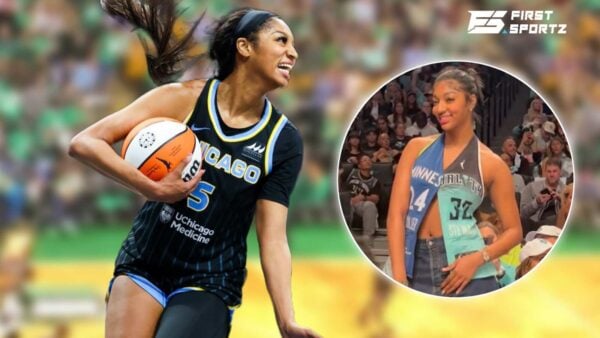 Chicago Sky star Angel Reese wore a split outfit to the WNBA Finals