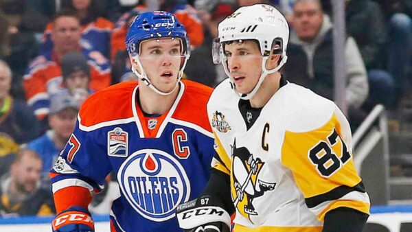 Connor McDavid and Sidney Crosby