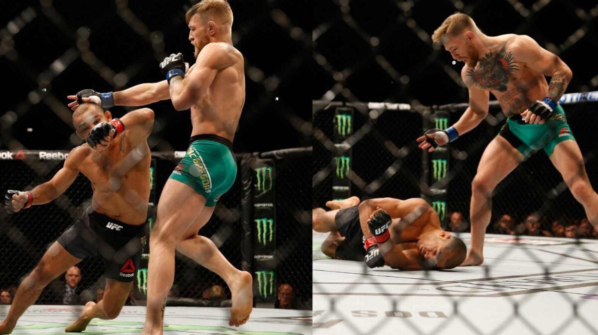 Conor McGregor knocking out Jose Aldo 