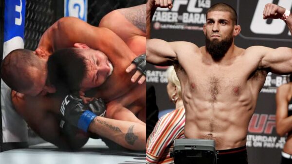 Court McGee gets a submission victory at UFC 307 and gets emotional during presser