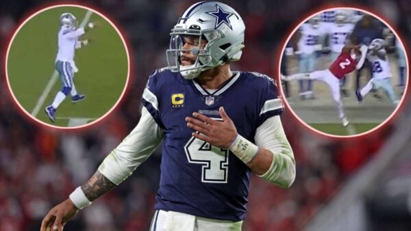 Dak Prescott threw a crucial interception in the loss to the San Francisco 49ers