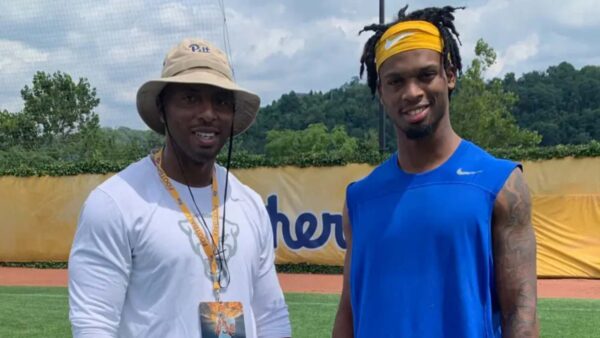 Damar Hamlin and his father, Mario Hamlin